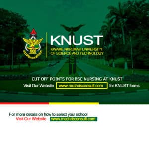 Read more about the article BSc. NURSING CUT OFF POINTS AT KNUST FOR ACADEMIC YEAR 2025/2026