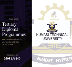 Read more about the article THE CUT OFF POINT FOR KUMASI TECHNICAL UNIVERSITY TERTIARY DIPLOMA PROGRAMMES FOR ACADEMIC YEAR 2025/2026
