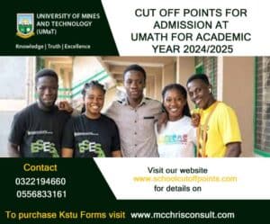 Read more about the article UMAT CERTIFICATE PROGRAMMES CUT OFF POINTS AND ADMISSION REQUIREMENT FOR ACADEMIC YEAR 2024/2025
